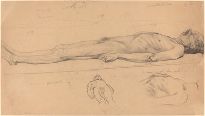 The Corpse Study for The Dead Christ, 1893. av Félix Vallotton