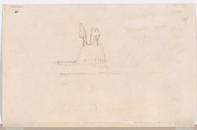 Skisse for Pavilion Near a Mosque, 1800-tallet. av Félix Ziem