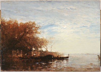 Venezia, den franske hagen i måneskinnet, mellom 1880 og 1890 (olje på lerret) av Félix Ziem