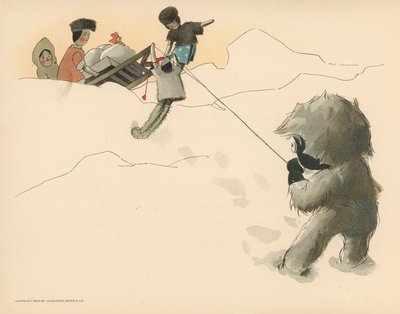 Illustrasjon for The Golliwoggs Polar Adventures av Florence K. Upton