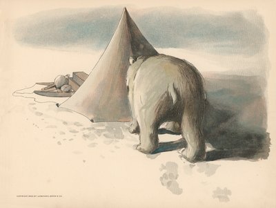 Illustrasjon for The Golliwoggs Polar Adventures av Florence K. Upton