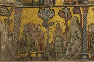 Baptistenes preken (mosaikk) av Florentine School