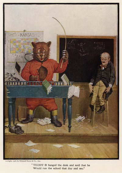 Teddy - B banket på pulten og sa at han skulle drive skolen den dagen og se av Floyd V. Campbell