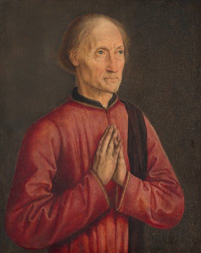 Portrett av en giver av Follower of Dirck Bouts