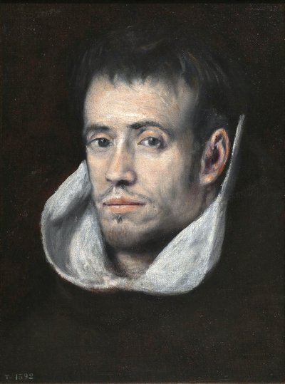 Portrett av dominikanermunk (eller trinitarisk munk) av Follower of El Greco