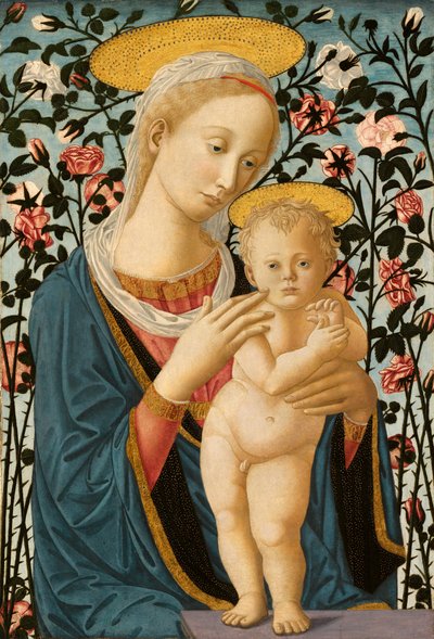Madonna og barn av Follower of Fra Filippo Lippi and Pesellino