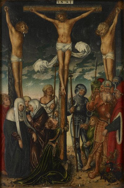 Korsfestelse av Follower of Lucas Cranach the Elder