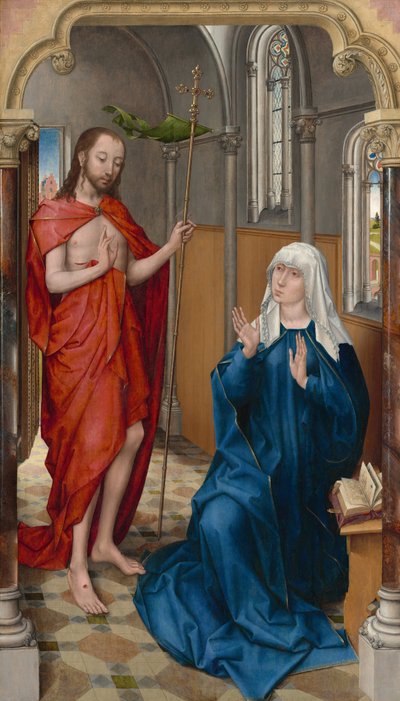 Kristus viser seg for jomfruen av Follower of Rogier van der Weyden