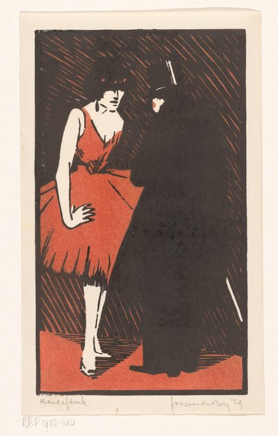 Danser med en gentleman av Fons van den Berg (signed by artist)