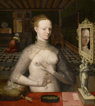 Portrett av en dame av Fontainebleau School
