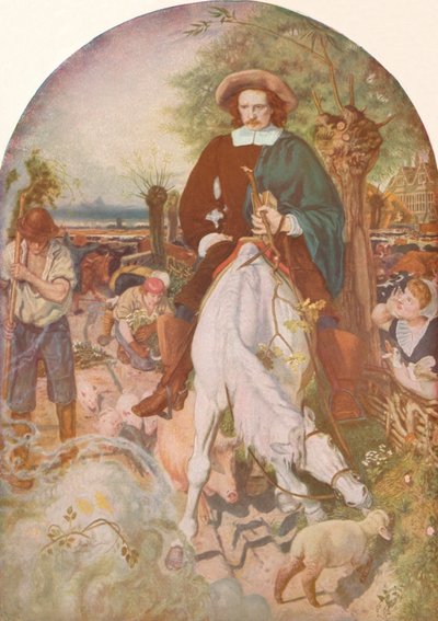 Cromwell på gården hans, 1874, 1918 av Ford Madox Brown