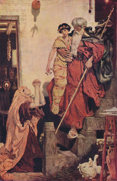 Elijah Restoring the Widows Son, 1868, 1947 av Ford Madox Brown
