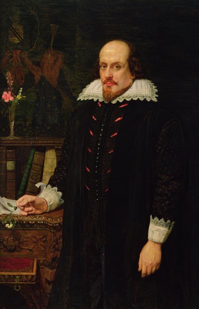Portrett av William Shakespeare (1564-1616) 1849 (olje på lerret) av Ford Madox Brown