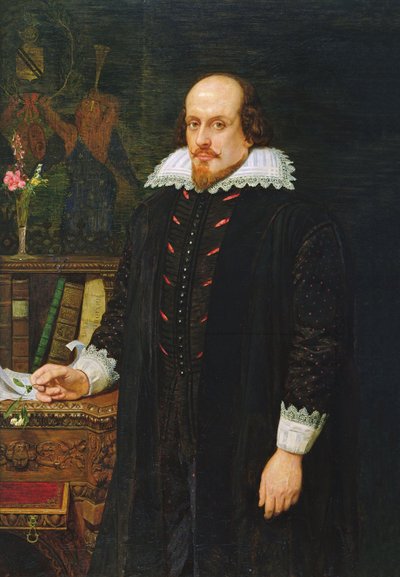 Portrett av William Shakespeare 1564-1616, 1849 av Ford Madox Brown