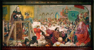 Rettsaken mot Wyclif av Ford Madox Brown