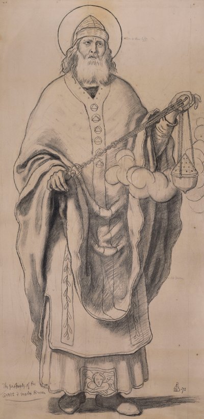 Zachariah, tegneserie for glassmalerier i Knaresborough, 1872 av Ford Madox Brown