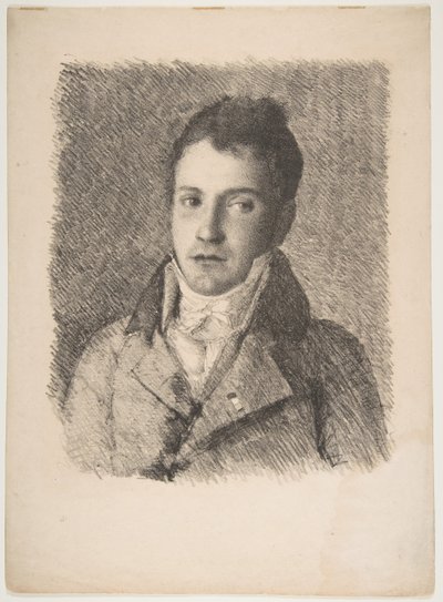 Portrett av en ung mann, ca. 1820. av Formerly attributed to Goya