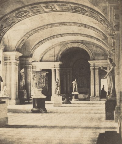 Salon of the Caryatides, Louvre, ca. 1851. av Fortuné Joseph Petiot Groffier