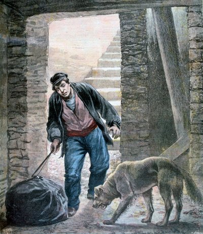 En forbrytelse på Rue Botzaris, Paris, 1892 av Fortuné Méaulle