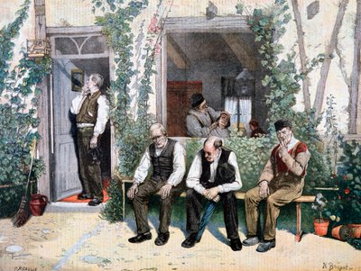 Hos Barberne, 1895 av Fortuné Méaulle