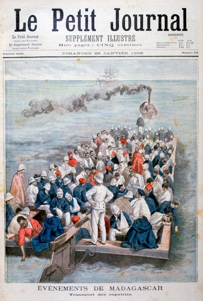 Hendelser på Madagaskar: hjemsendelsen av franske tropper, 1896 av Fortuné Méaulle