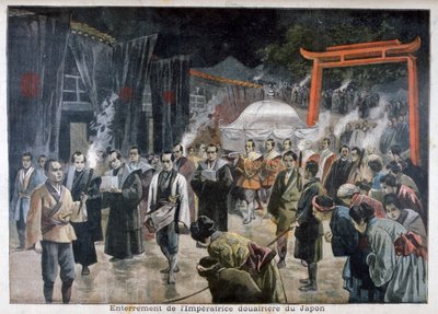Begravelse til enkekeiserinne av Japan, 1897 av Fortuné Méaulle