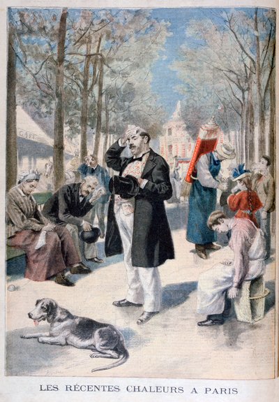 Hetebølge i Paris, 1895 av Fortuné Méaulle