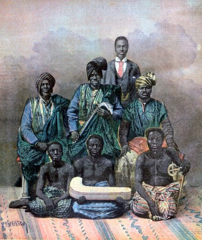 Kong Behanzin av Dahomey, 1893 av Fortuné Méaulle