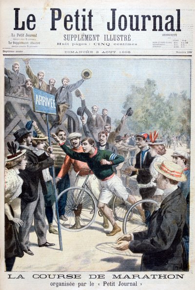 Maratonløp, 1896 av Fortuné Méaulle