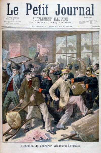 Opprør fra de vernepliktige Alsaciens-Lorraine, 1896 av Fortuné Méaulle