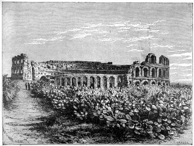 Amfiteateret i El Jemm, ca 1890. av Fortuné Méaulle
