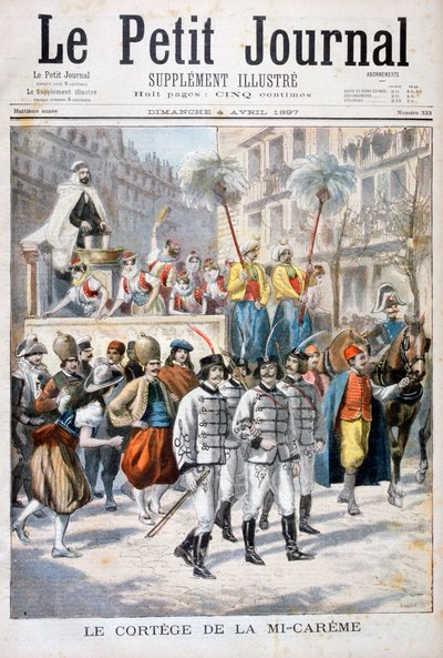 Prosesjonen av mid-fastefestivalen, 1897 av Fortuné Méaulle