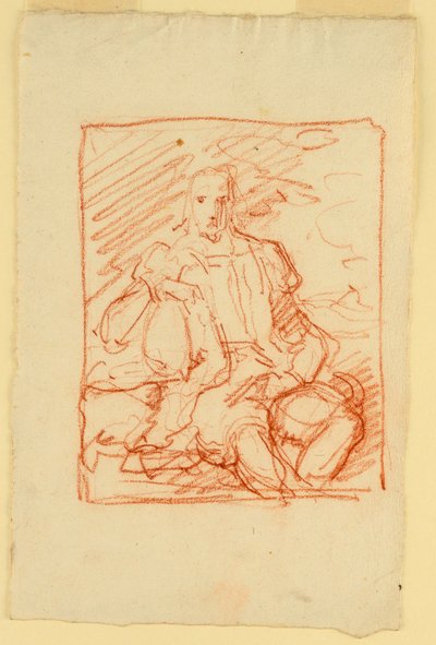 Portrett av en sittende mann av Fortunato Duranti