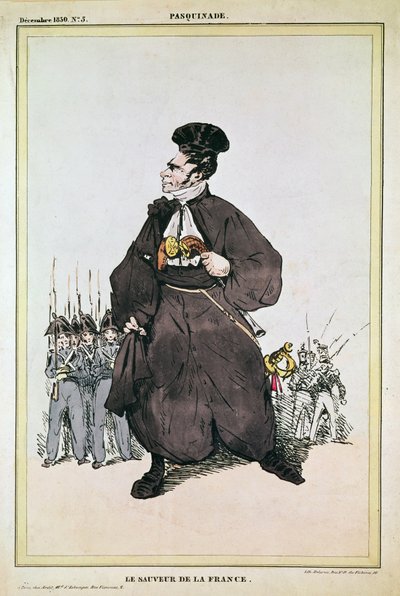 Karikatur av Baron Pasquier som Frelser av Frankrike, 1830 av Fortune Delarue