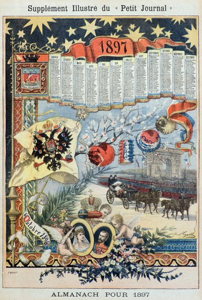 Almanakk for året 1897 (gravering) av Fortune Louis Meaulle