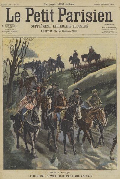 Boergeneral Christiaan de Wet unnslipper britiske styrker i Orange Free State av Fortune Louis Meaulle