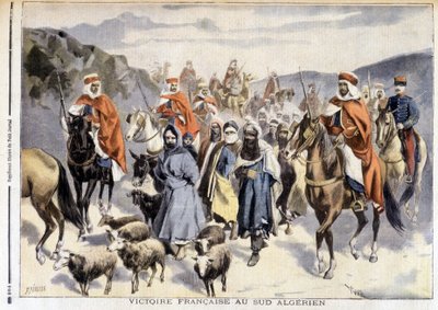 Fransk seier i Sør-Algeria - i "" Le Petité Journal"" av 28.03.1897 av Fortune Louis Meaulle