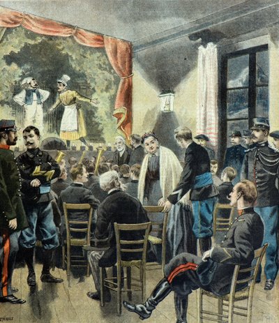 Det væpnede teatret, forestilling av Alpine Hunters av Fortune Louis Meaulle