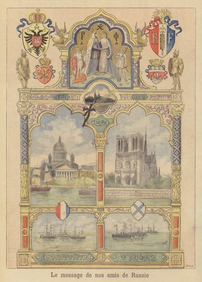 Melding om velvilje fra byen St Petersburg til Frankrike av Fortune Louis Meaulle