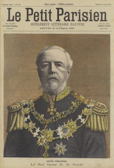 Oscar II, konge av Sverige av Fortune Louis Meaulle