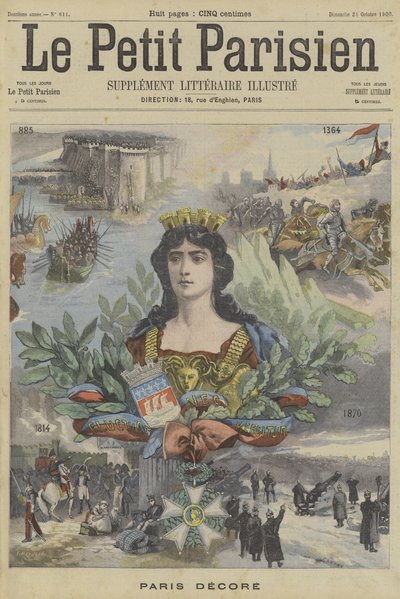 Paris dekorert av Fortune Louis Meaulle