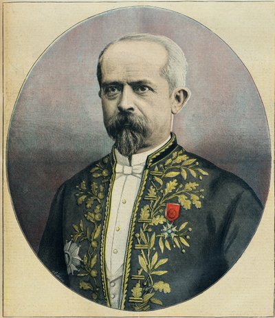 Portrett av guvernøren i Algerie, Louis Lepine (gravering) av Fortune Louis Meaulle