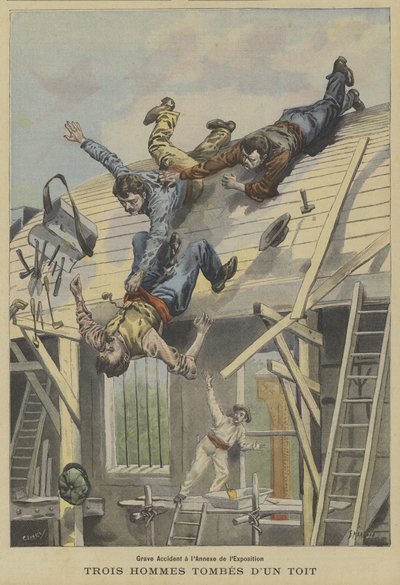 Alvorlig ulykke på stedet for Exposition Universelle i 1900, Paris av Fortune Louis Meaulle