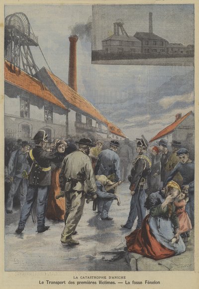 Kullgruvekatastrofen i Aniche, Frankrike av Fortune Louis Meaulle