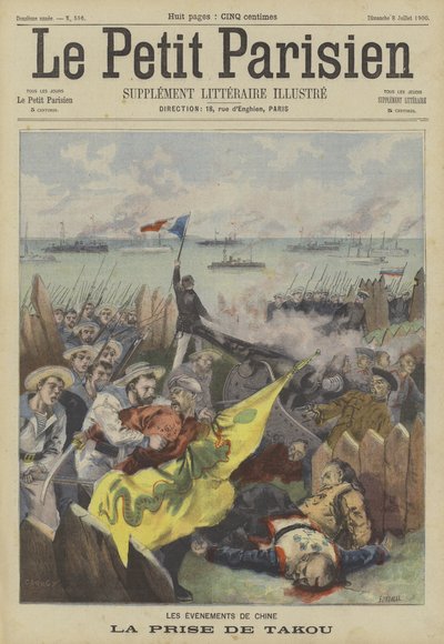 Fangsten av Taku av de allierte under Boxer Rebellion, Kina av Fortune Louis Meaulle