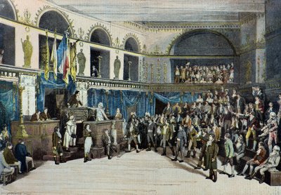 Thermidor, Robespierres fall, Porte Saint Martin-teatret av Fortune Louis Meaulle