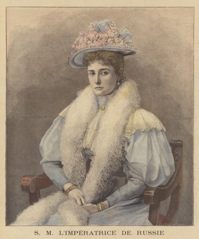 Tsarina Alexandra fra Russland av Fortune Louis Meaulle
