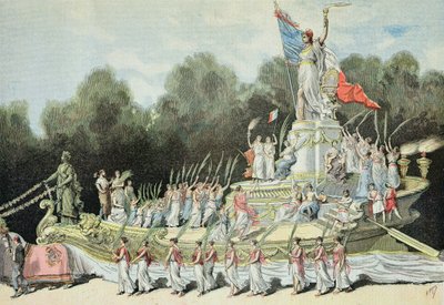 Chariot of the Triumph of the Republic på nasjonalfestivalen, 22. september 1892, fra 