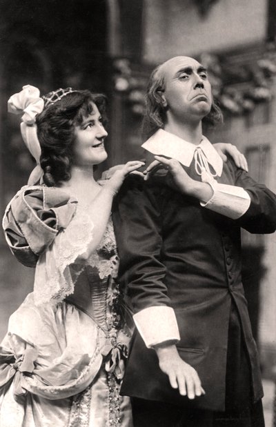 Louie Pounds og Powis Pinder i Lady Tatters, 1907. av Foulsham and Banfield