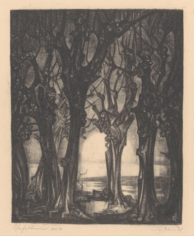 Herfstbomen (original tittel på objekt) av Fré Cohen (signed by artist)